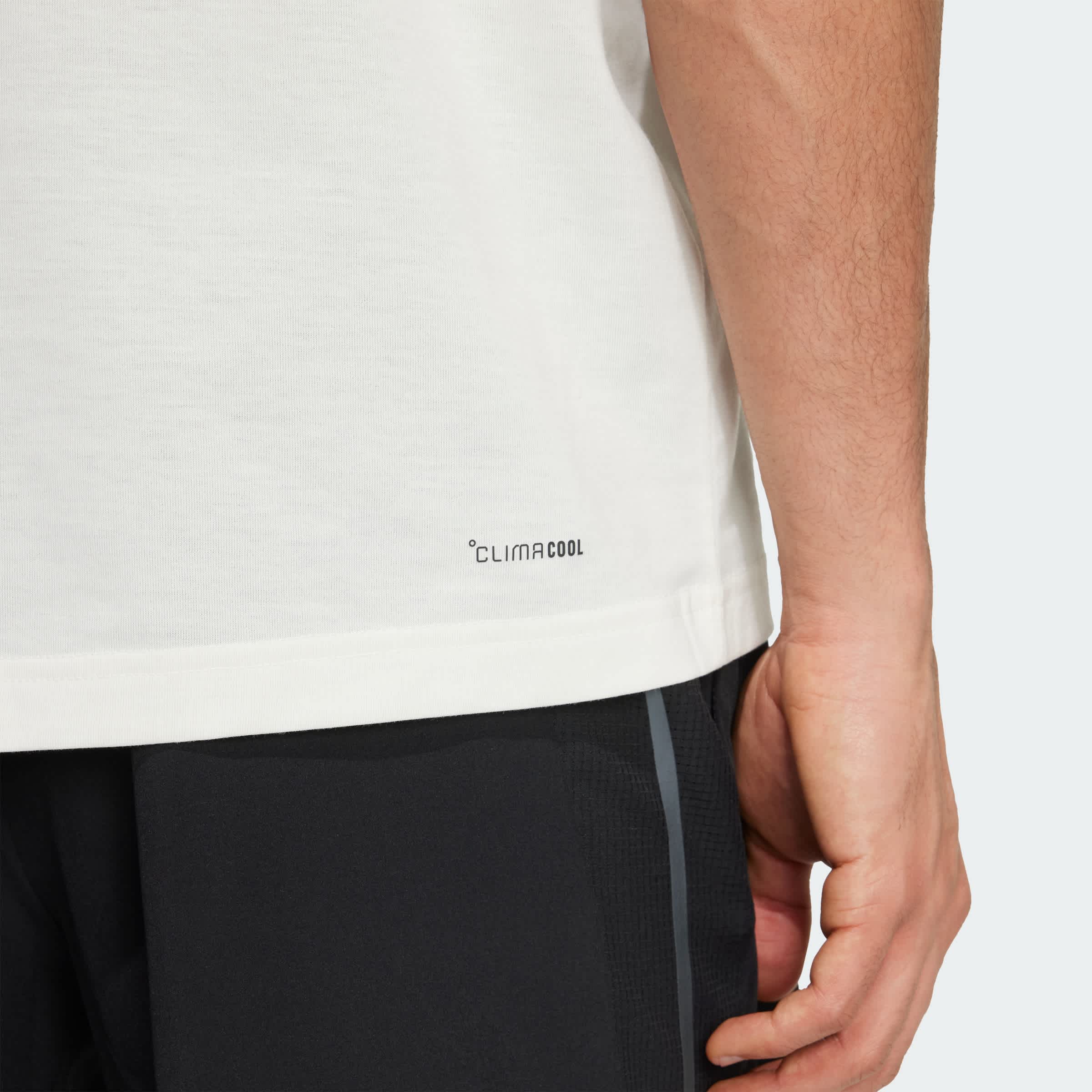 Foto 8 pulgar | Playera Graphic De Entrenamiento Category Con Climacool Adidas Blanco Hombre