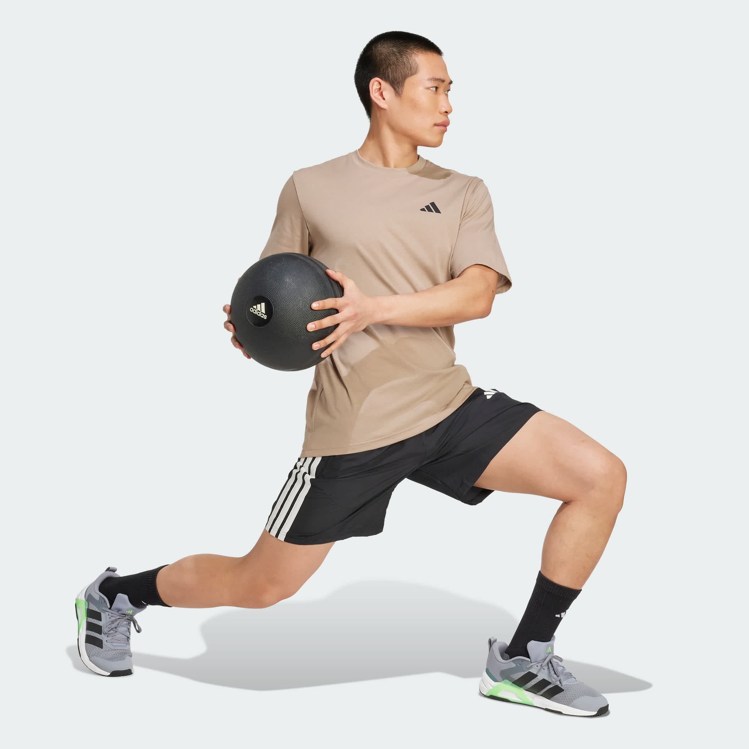Foto 6 pulgar | Playera De Entrenamiento Train Essentials Feelready Adidas Café Hombre