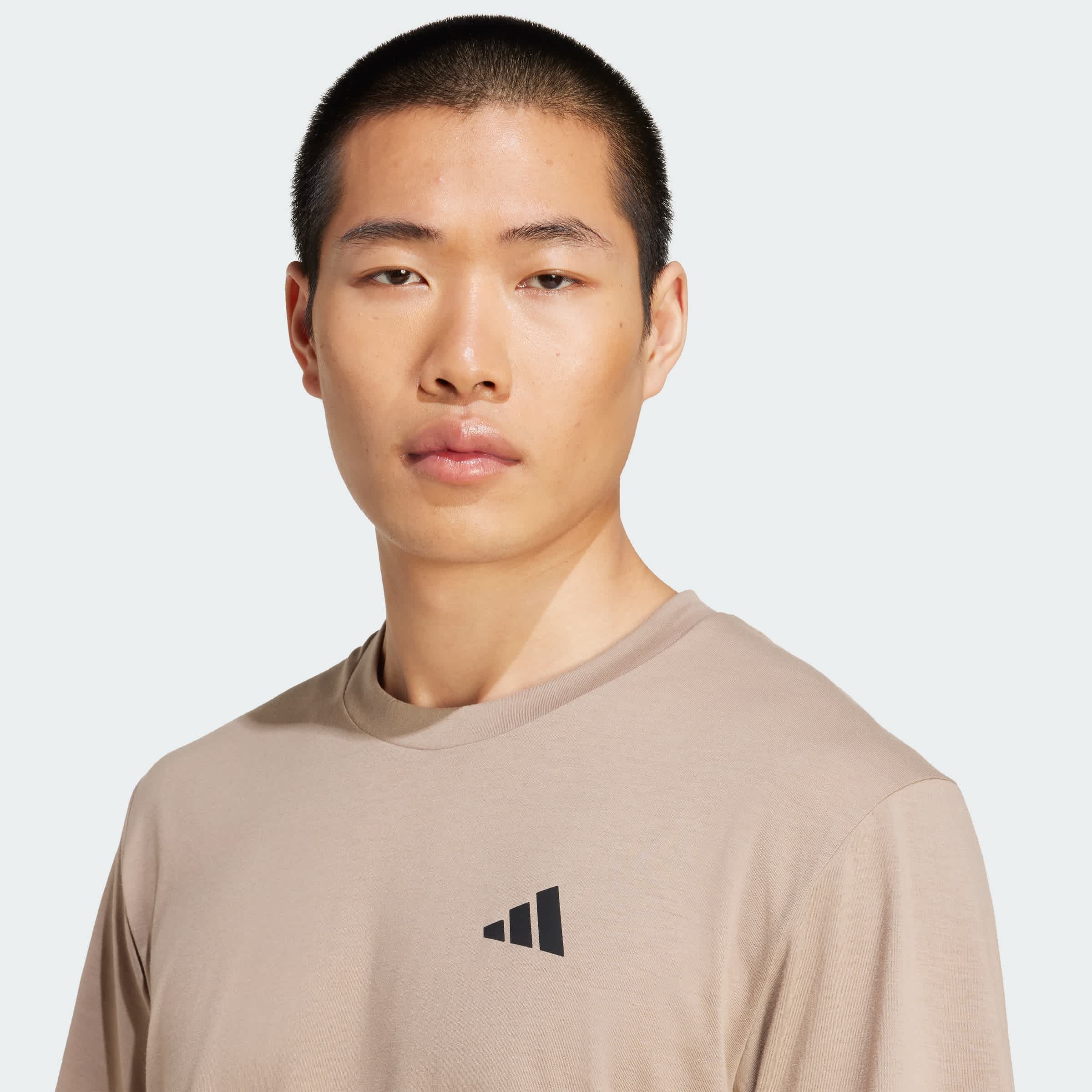 Foto 7 pulgar | Playera De Entrenamiento Train Essentials Feelready Adidas Café Hombre