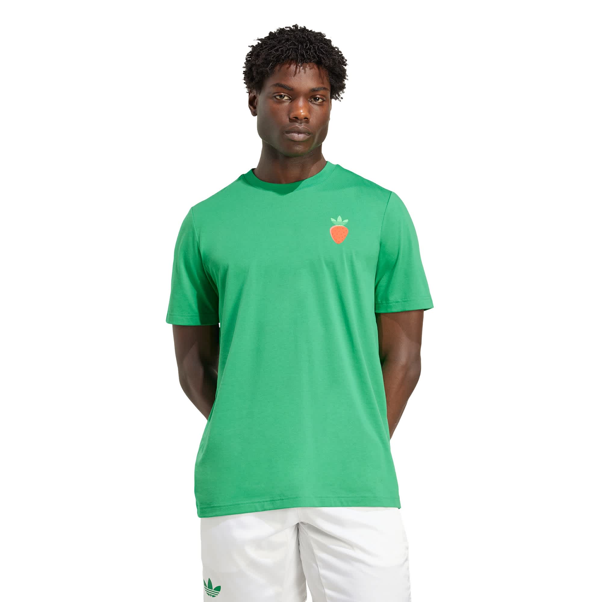Foto 3 pulgar | Playera De Tenis Graphic Adidas Verde Hombre