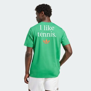 Foto 4 | Playera De Tenis Graphic Adidas Verde Hombre