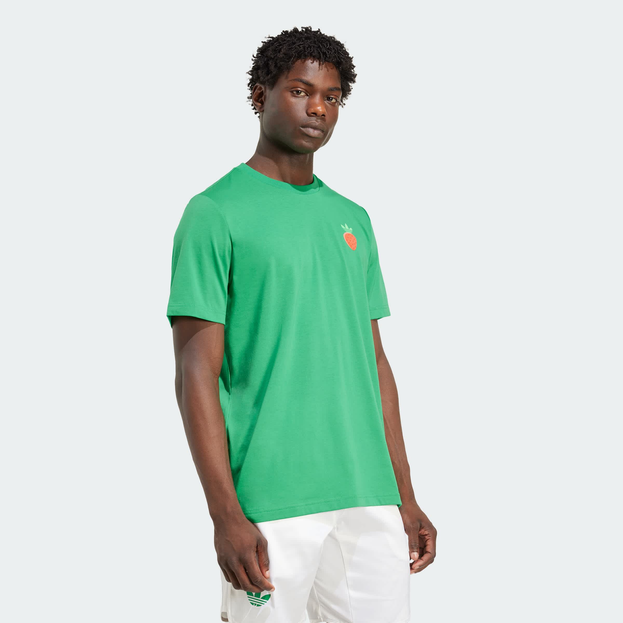 Foto 6 pulgar | Playera De Tenis Graphic Adidas Verde Hombre