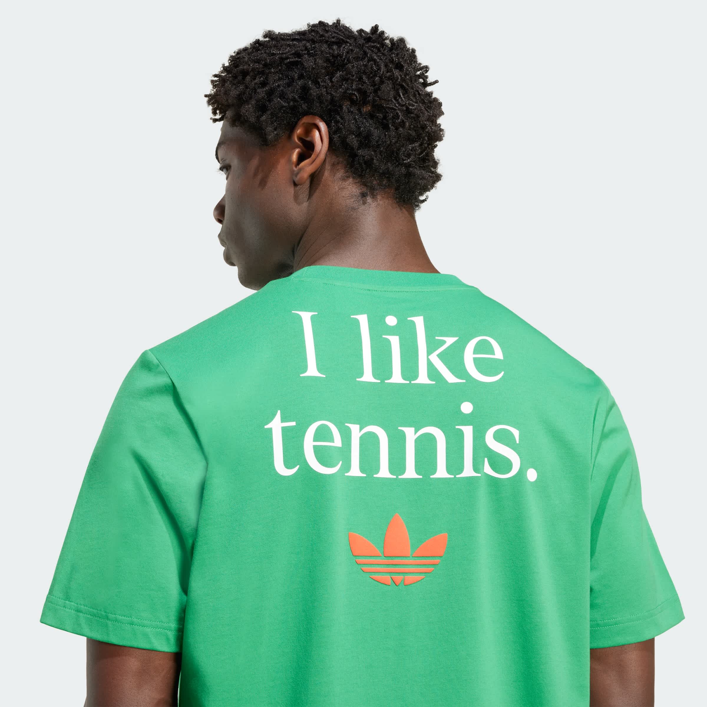 Foto 7 pulgar | Playera De Tenis Graphic Adidas Verde Hombre