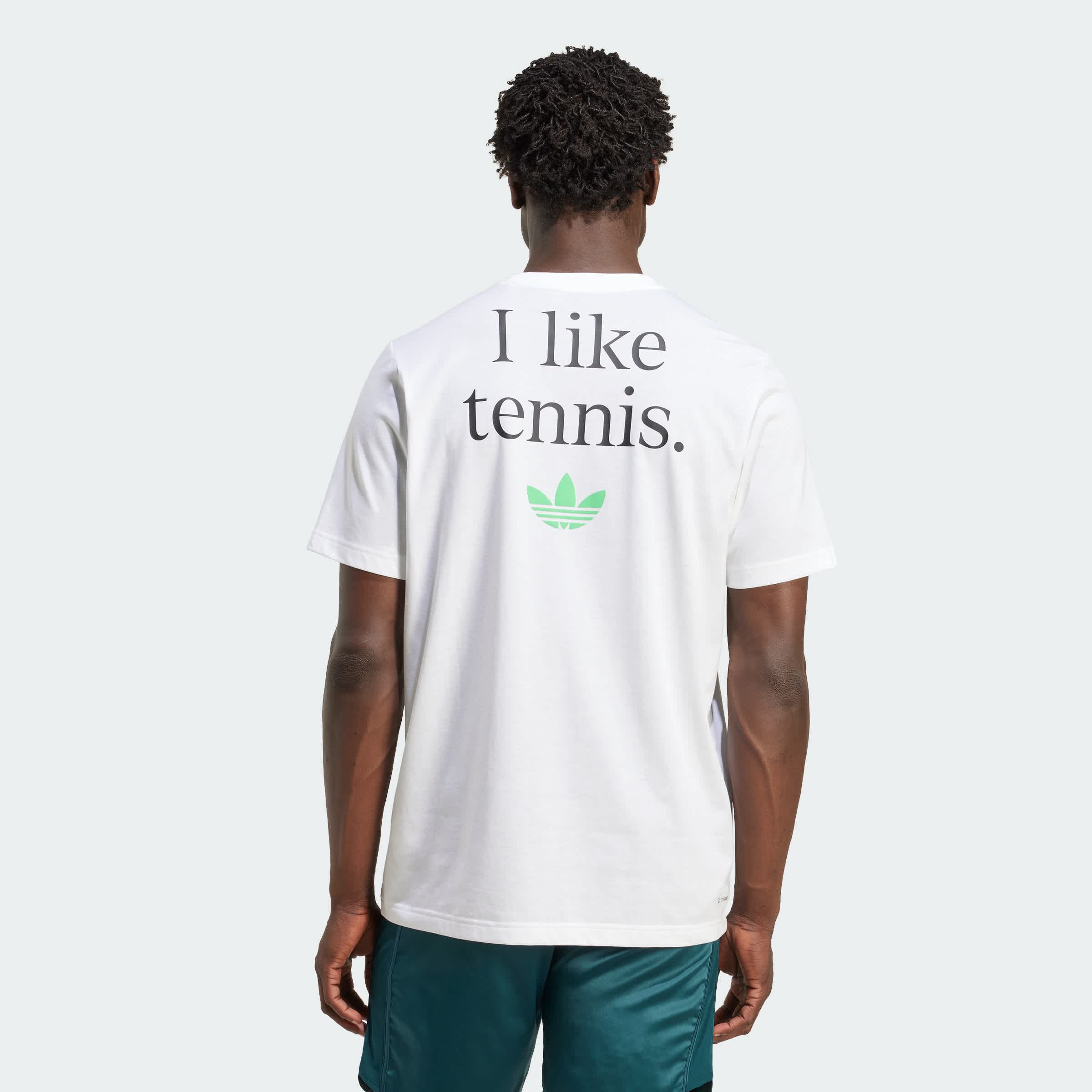 Foto 5 pulgar | Playera De Tenis Graphic Adidas Blanco Hombre