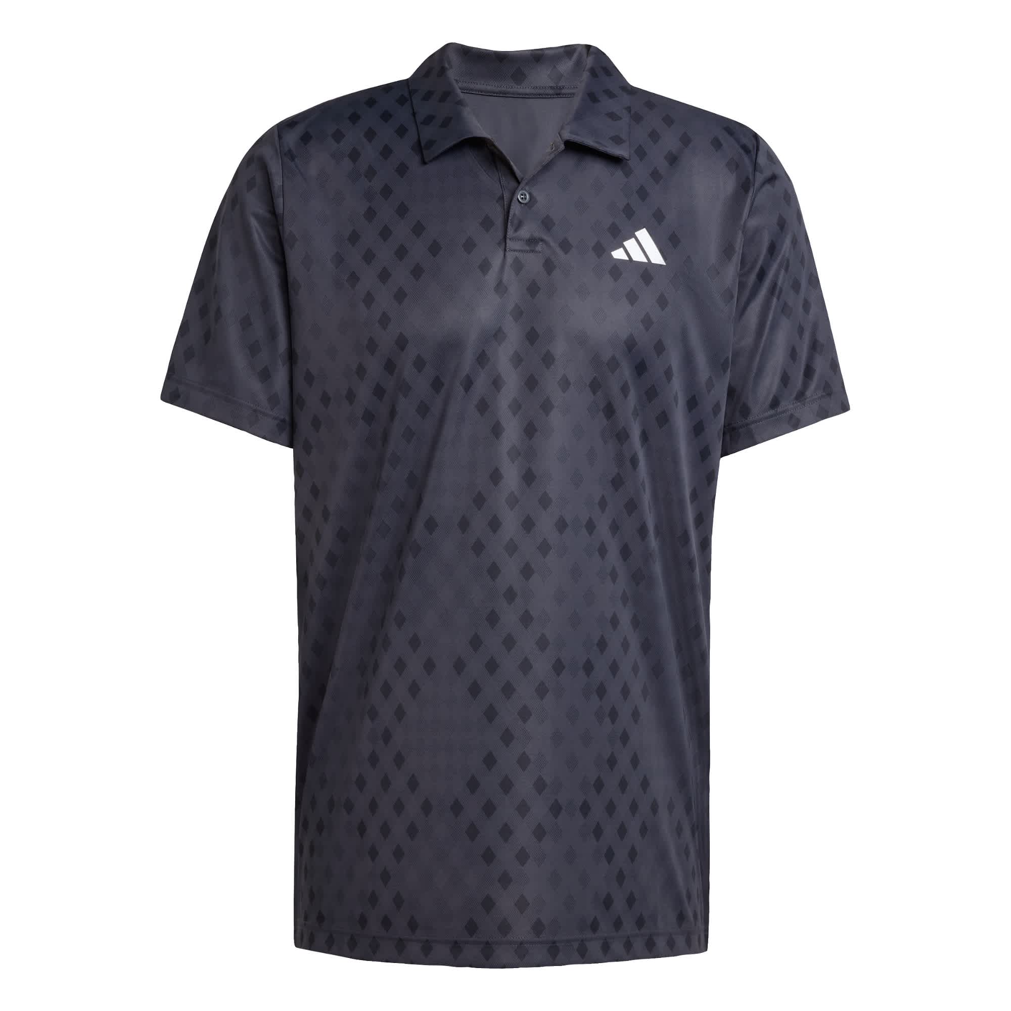 Foto 1 | Playera Polo Del Club De Tenis Con Gráficos Y Climacool Adidas Gris Hombre