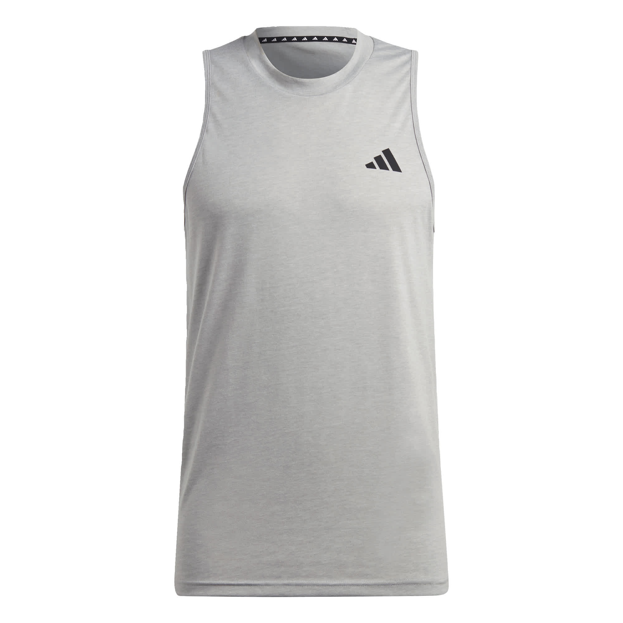 Foto 2 pulgar | Playera Sin Mangas Train Essentials Adidas Gris Hombre