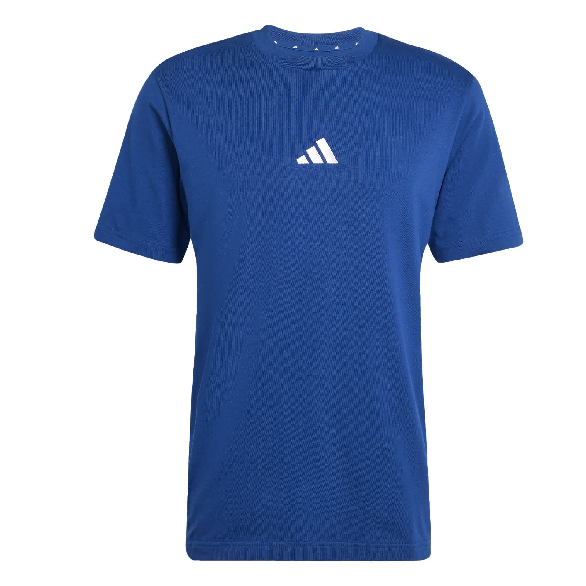 Foto 2 pulgar | Playera Essentials 3 Franjas Tejido Jersey Adidas Azul Hombre