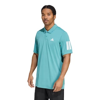 Foto 2 | Playera Polo Club De Tenis 3 Franjas Adidas Turquesa Hombre