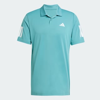 Foto 3 | Playera Polo Club De Tenis 3 Franjas Adidas Turquesa Hombre