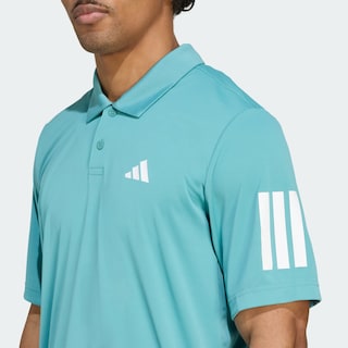 Foto 6 | Playera Polo Club De Tenis 3 Franjas Adidas Turquesa Hombre