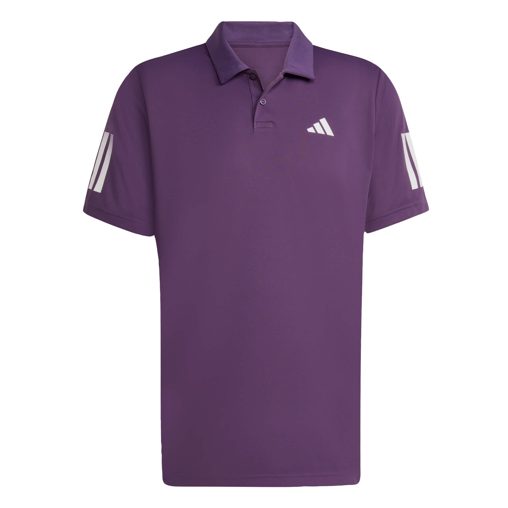 Foto 2 pulgar | Playera Polo Club De Tenis 3 Franjas Adidas Violeta Hombre