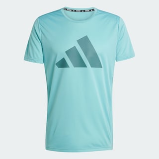 Foto 3 | Playera Run It Adidas Turquesa Hombre