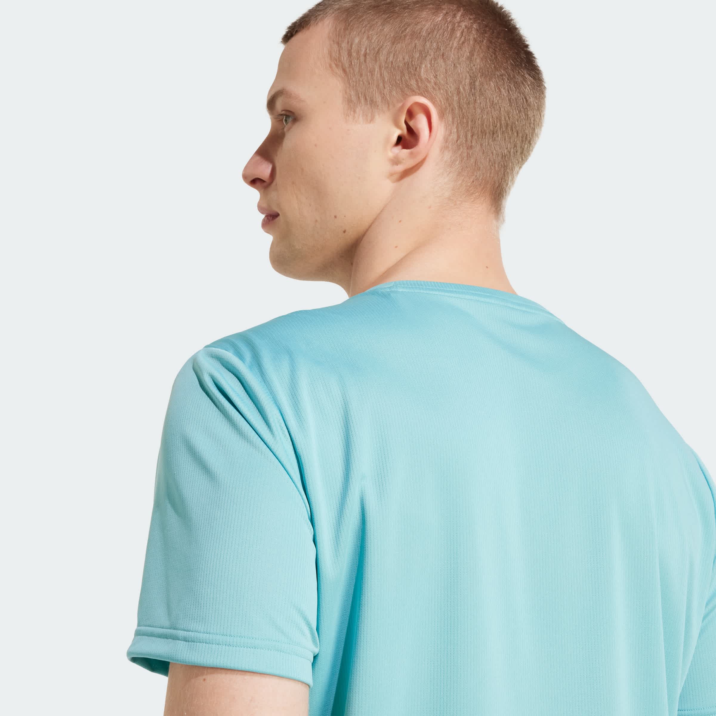 Foto 8 pulgar | Playera Run It Adidas Turquesa Hombre