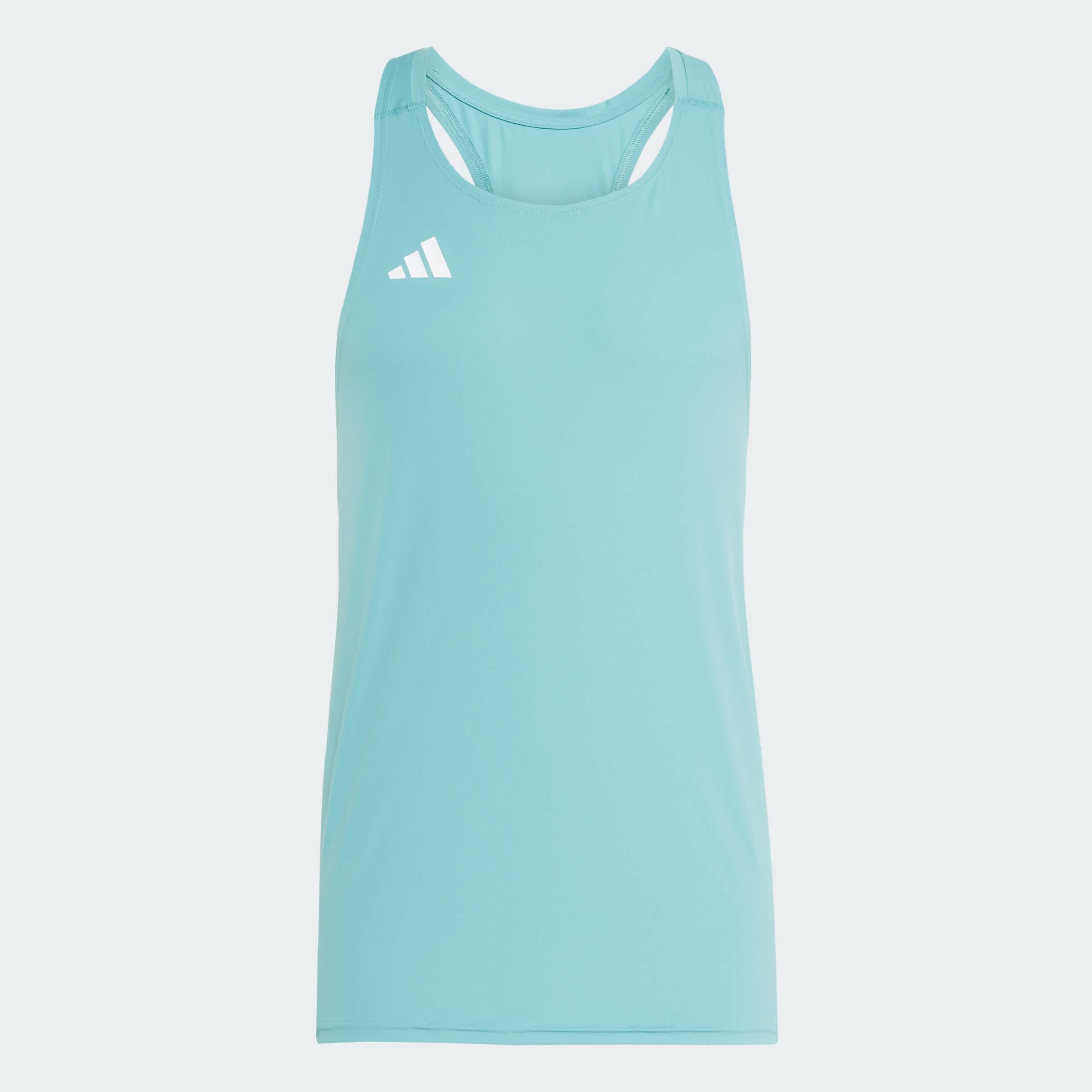 Foto 4 pulgar | Playera Sin Mangas Adizero Running Essentials Adidas Turquesa Hombre