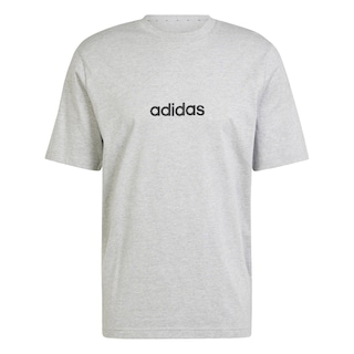 Foto 1 | Playera Essentials Linear Single Jersey Adidas Gris Hombre
