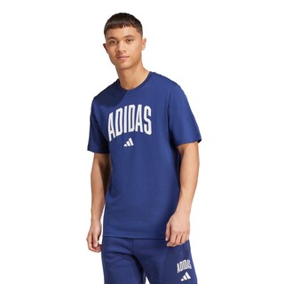 Foto 2 | Playera Estampada Retro Lineage Adidas Azul Hombre