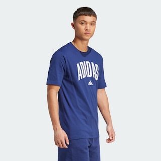 Foto 5 | Playera Estampada Retro Lineage Adidas Azul Hombre