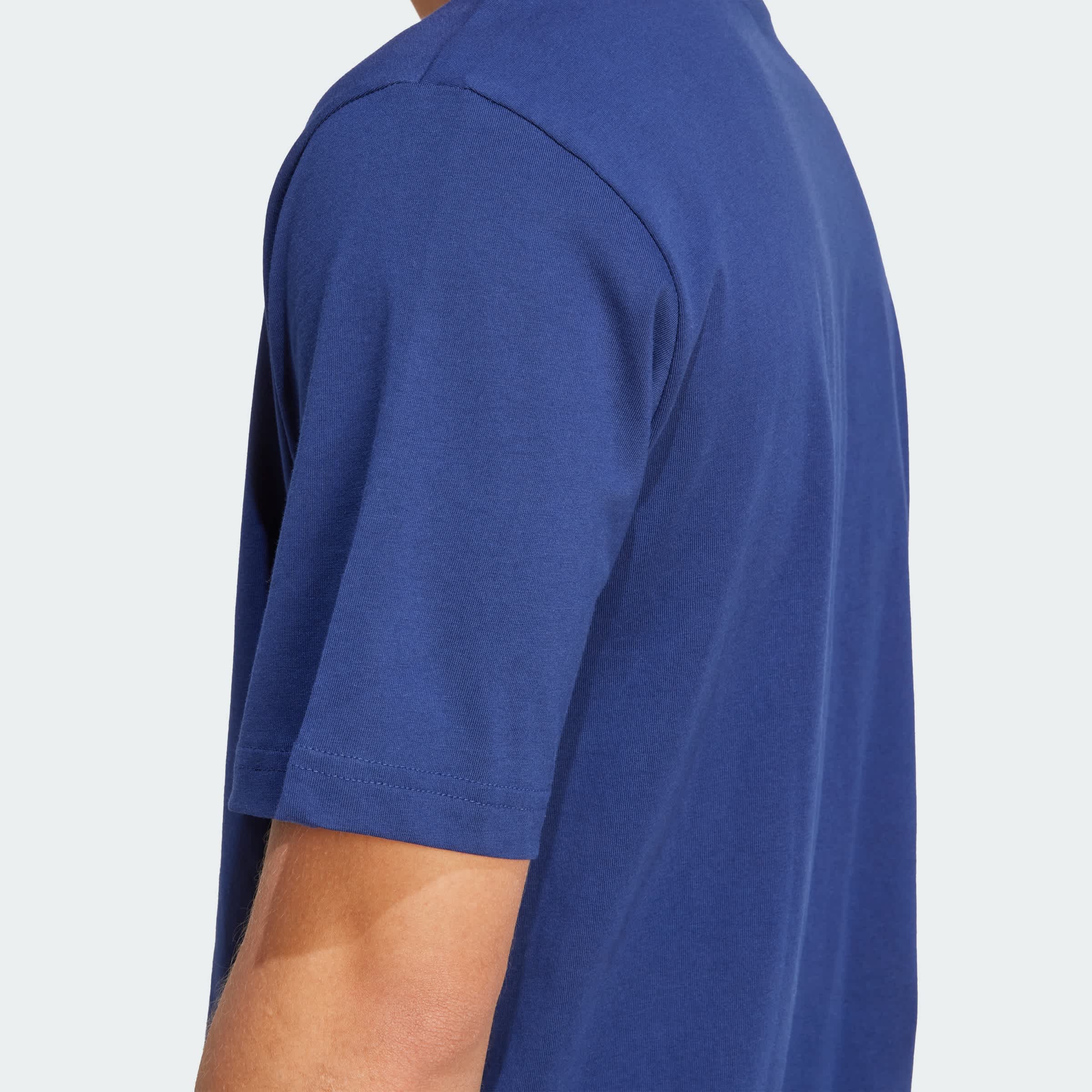 Foto 8 pulgar | Playera Estampada Retro Lineage Adidas Azul Hombre
