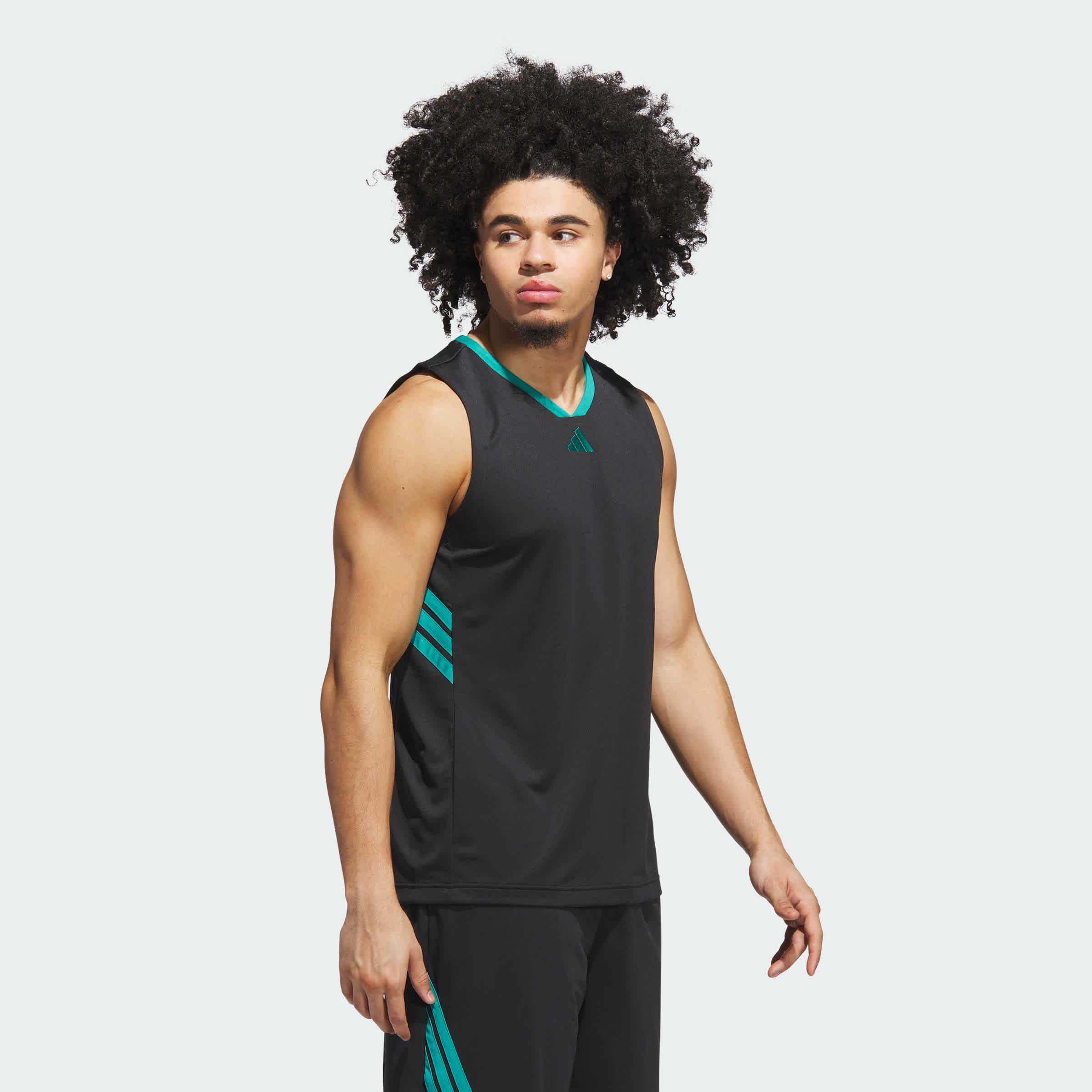 Foto 6 pulgar | Playera Sin Mangas Adidas Basketball Legends Adidas Negro Hombre