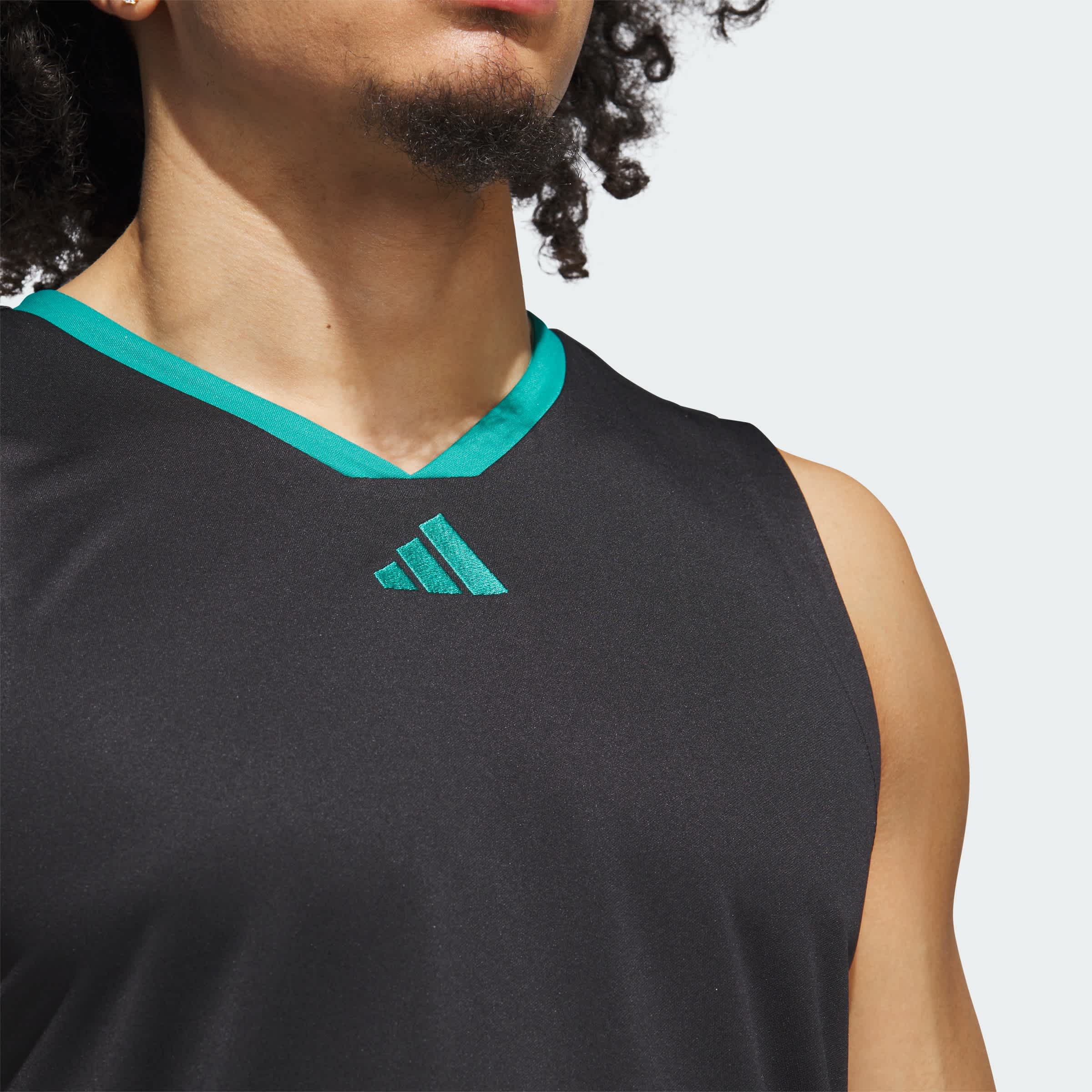 Foto 7 pulgar | Playera Sin Mangas Adidas Basketball Legends Adidas Negro Hombre