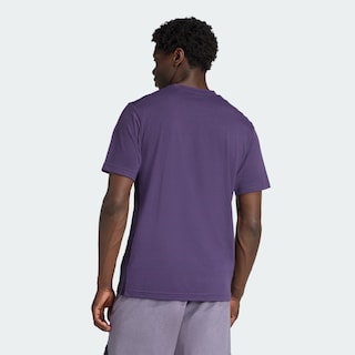 Foto 2 | Playera 3 Franjas Train Essentials Training Feelready Adidas Violeta Hombre