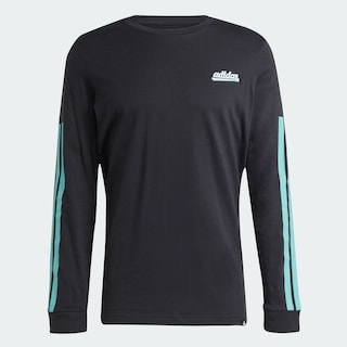 Foto 3 | Playera De Manga Larga Estampada Color Script Adidas Negro Hombre