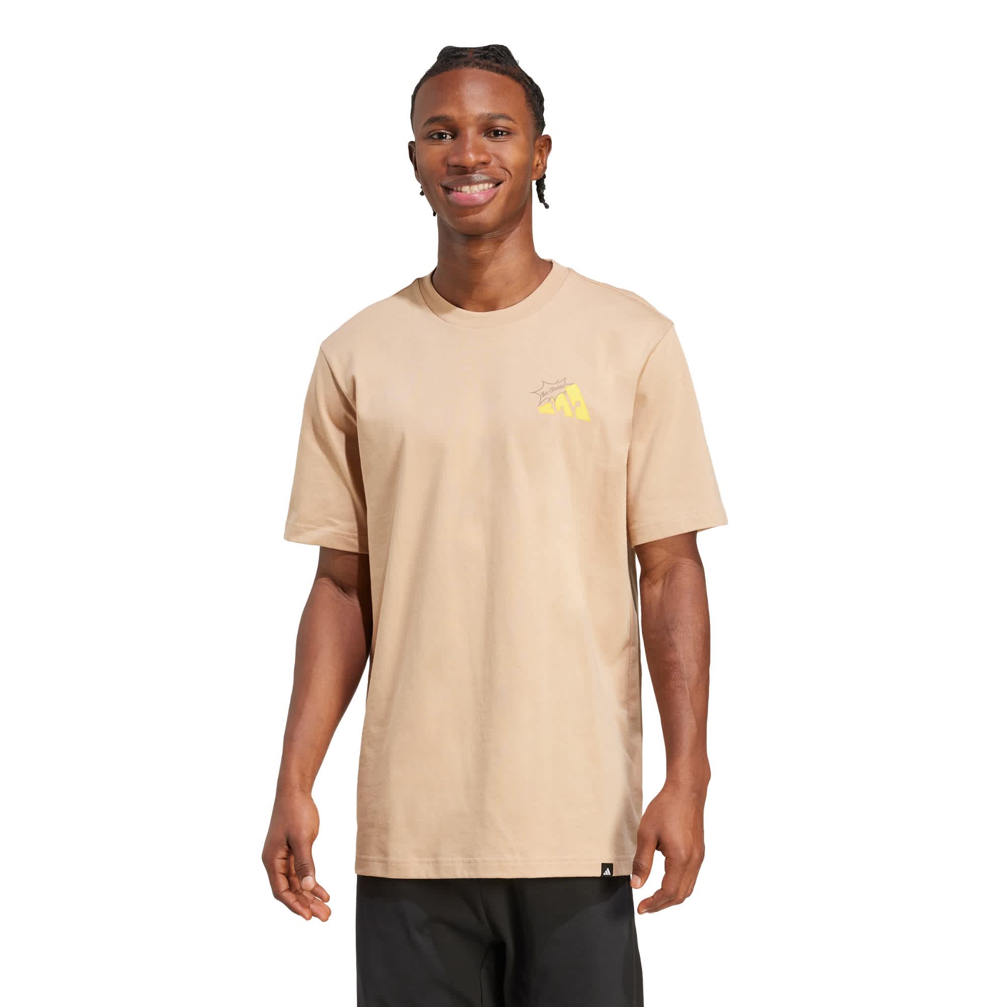 Foto 3 pulgar | Playera Graphic Food Grilled Cheese Adidas Café Hombre