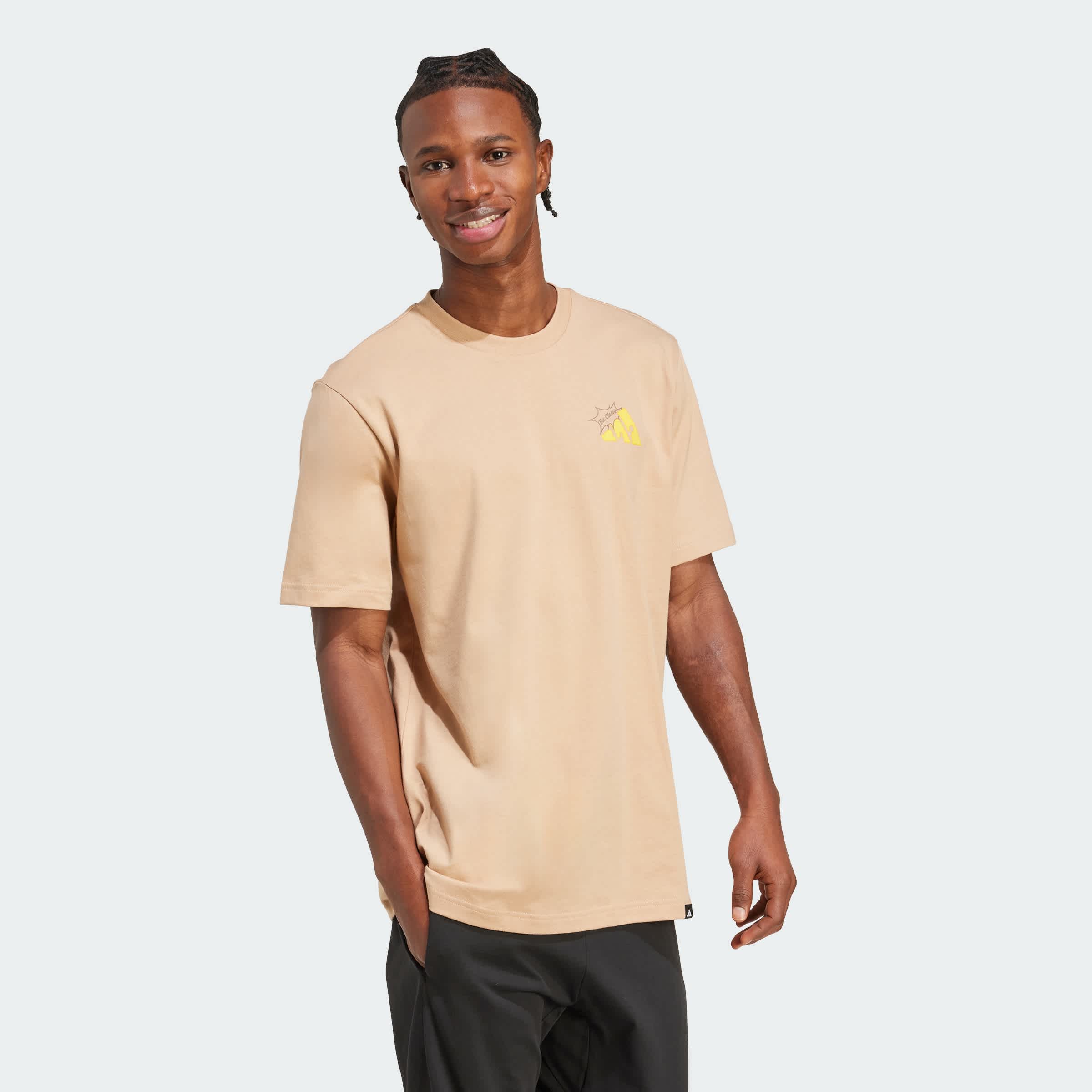 Foto 6 pulgar | Playera Graphic Food Grilled Cheese Adidas Café Hombre