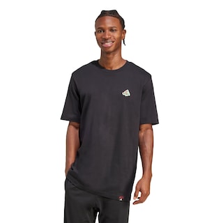 Foto 2 | Playera Mini Pizza Graphic Adidas Negro Hombre