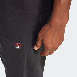 Foto 6 | Playera Mini Pizza Graphic Adidas Negro Hombre