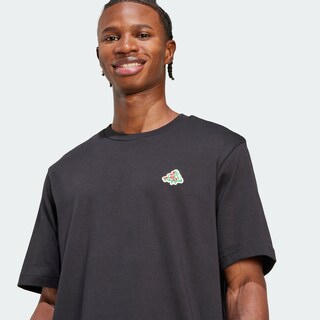 Foto 7 | Playera Mini Pizza Graphic Adidas Negro Hombre
