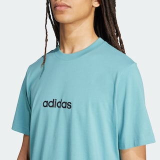 Foto 7 | Playera Essentials Linear Single Jersey Adidas Turquesa Hombre