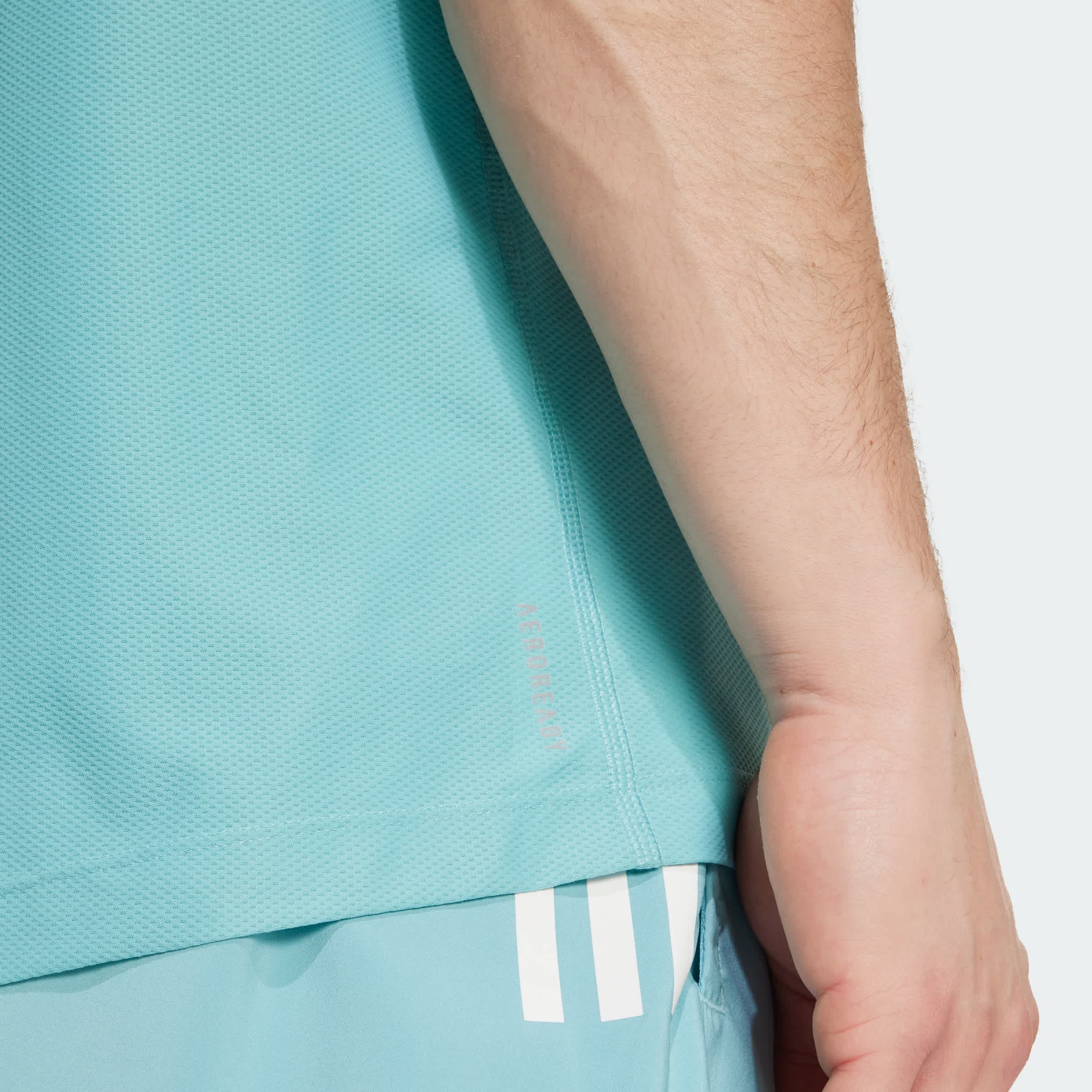 Foto 8 pulgar | Playera Sin Mangas Own The Run Adidas Turquesa Hombre