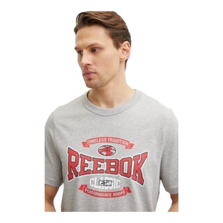 Foto 4 | Playera Reebok T-shirt Para Hombre Color Gris Modelo 100218840
