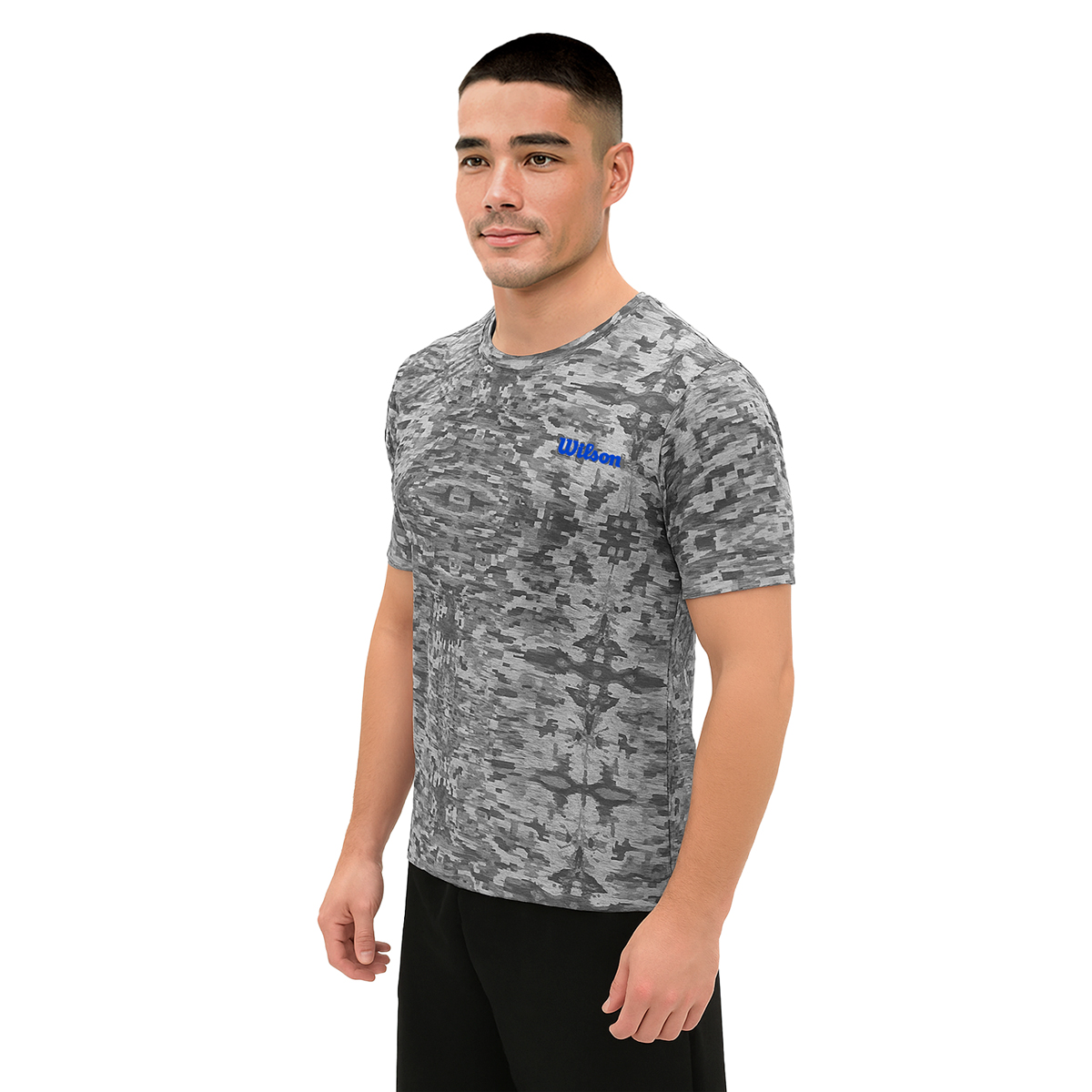 Foto 3 pulgar | Playera Wilson Brush Full Print Ondas Cuello Redondo Hombre