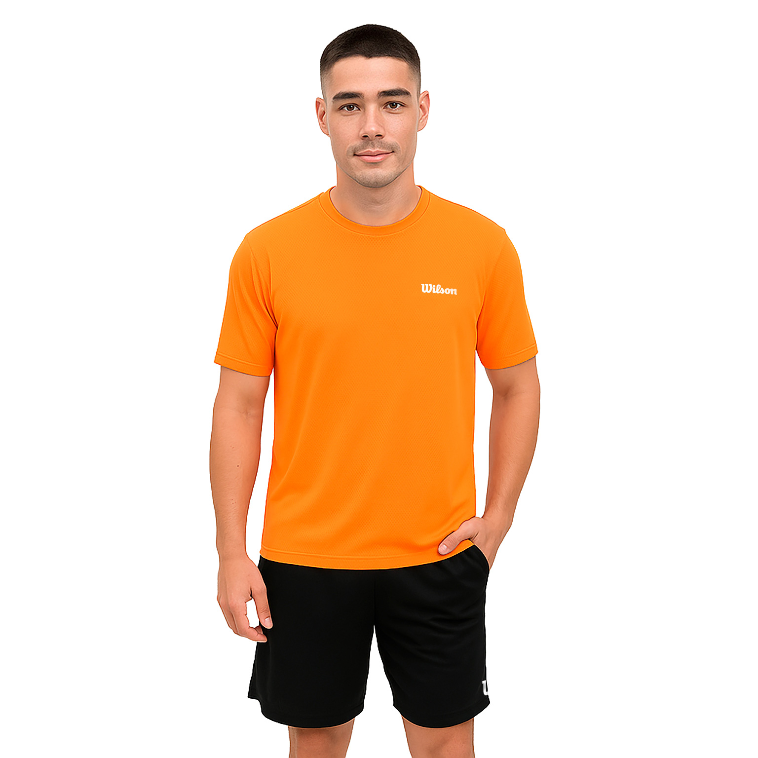 Foto 2 pulgar | Playera Wilson Cuello Redondo Microperforada Transpirable Hombre