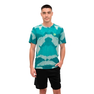 Foto 1 | Playera Wilson Licra Degradado Cuello Redondo Transpirable Hombre