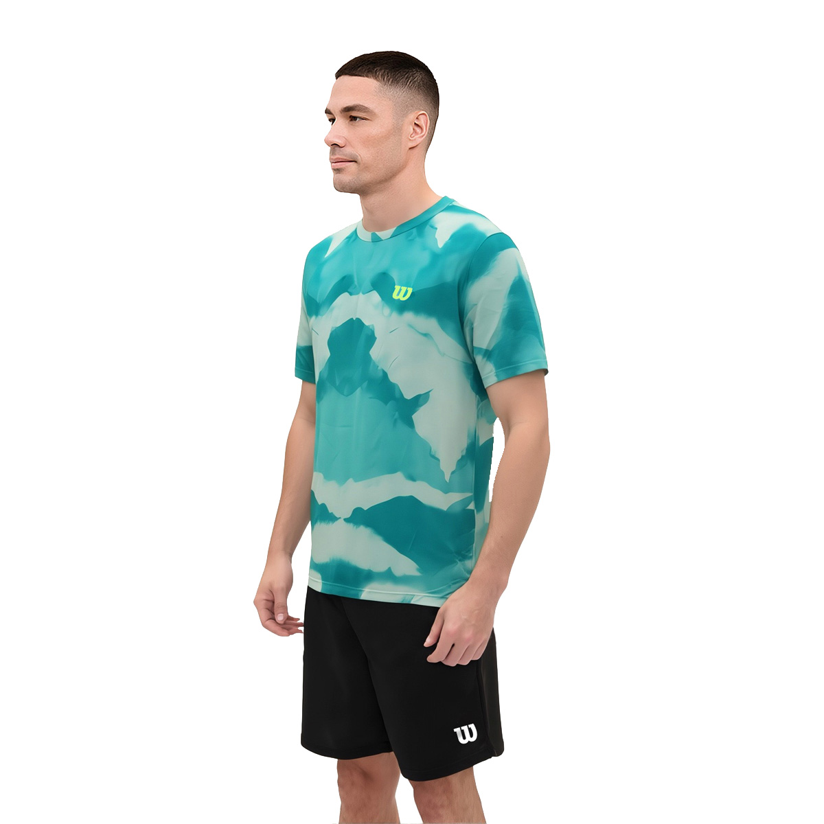 Foto 2 | Playera Wilson Licra Degradado Cuello Redondo Transpirable Hombre