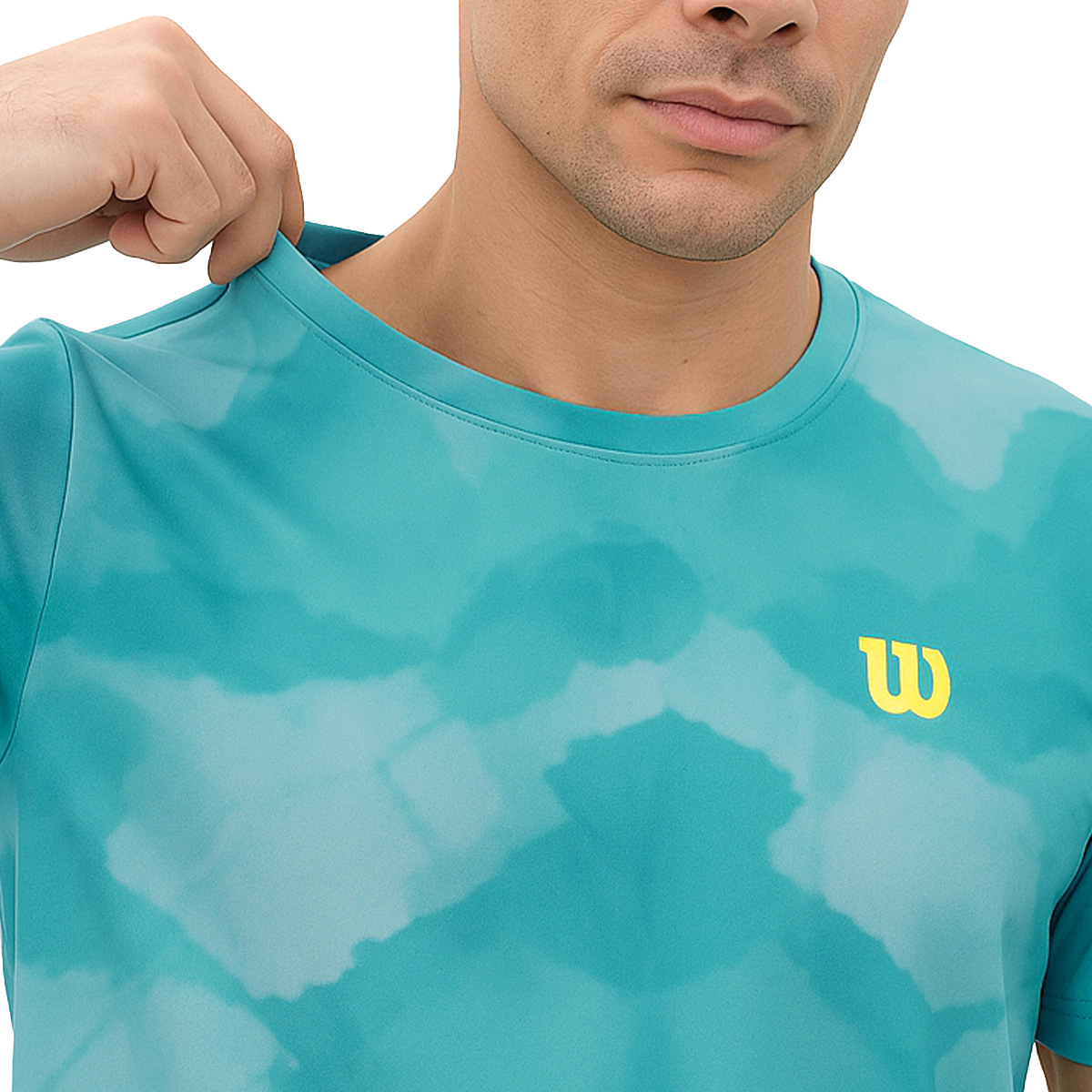Foto 4 pulgar | Playera Wilson Licra Degradado Cuello Redondo Transpirable Hombre