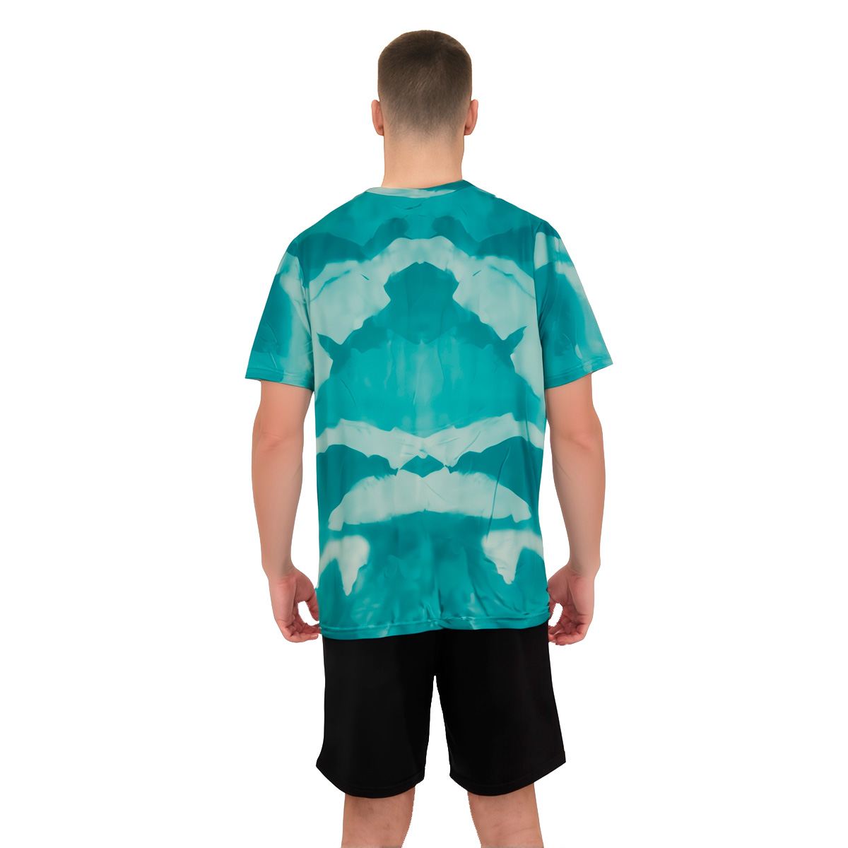 Foto 5 pulgar | Playera Wilson Licra Degradado Cuello Redondo Transpirable Hombre