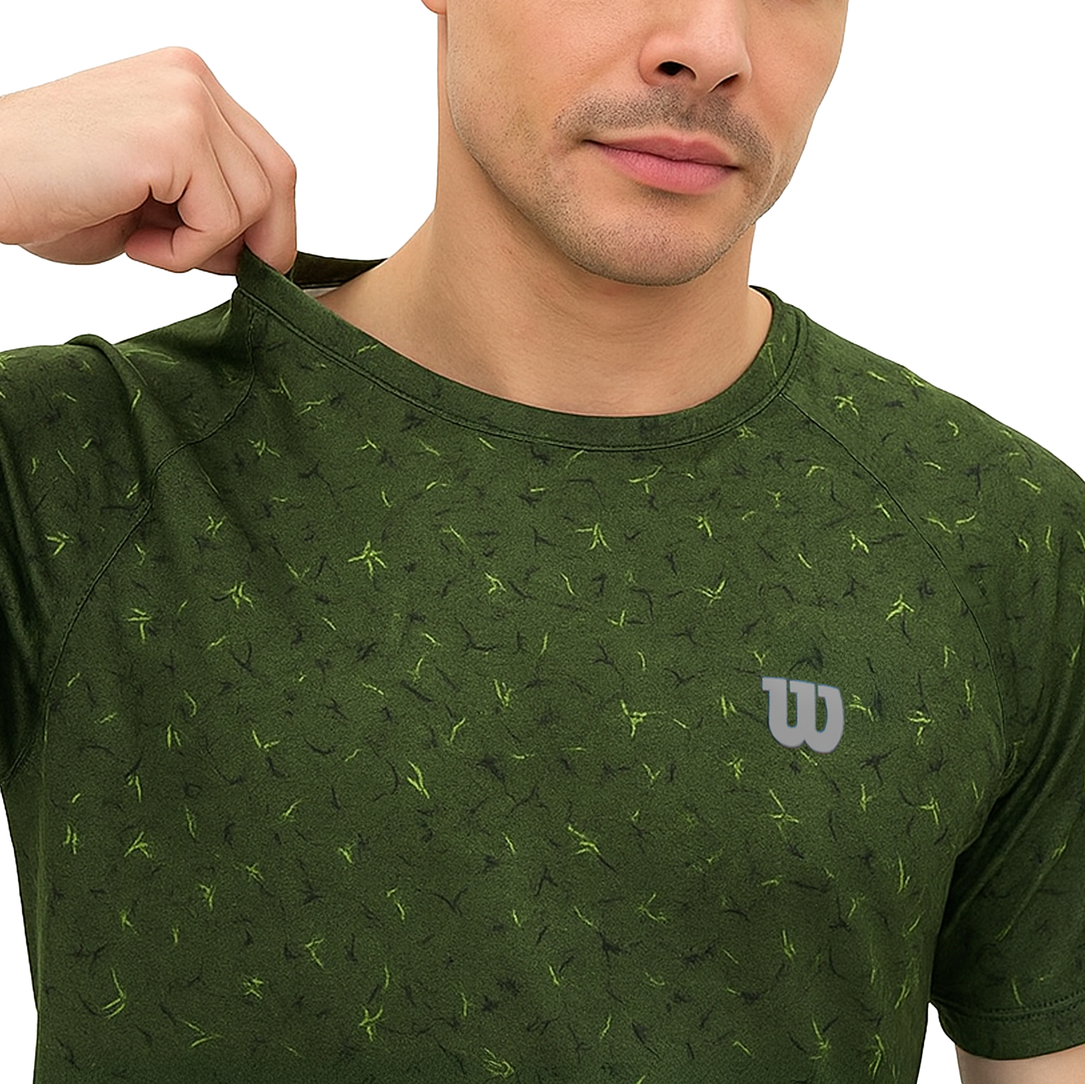 Foto 4 pulgar | Playera Wilson Strong Fit Laurie Cuello Redondo Hombre