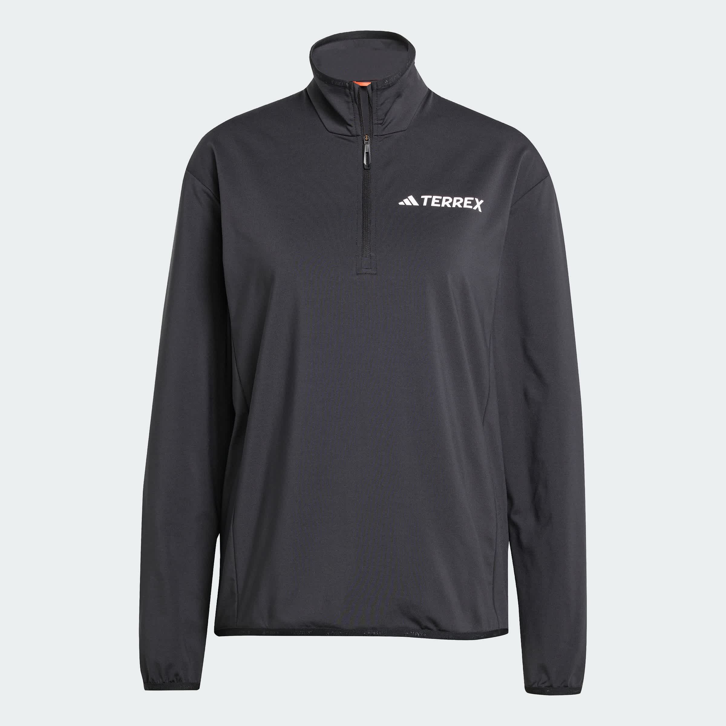 Foto 4 pulgar | Chaqueta De Felpa Terrex Multi Climawarm Técnica Con Medio Cierre Adidas Negro Mujer