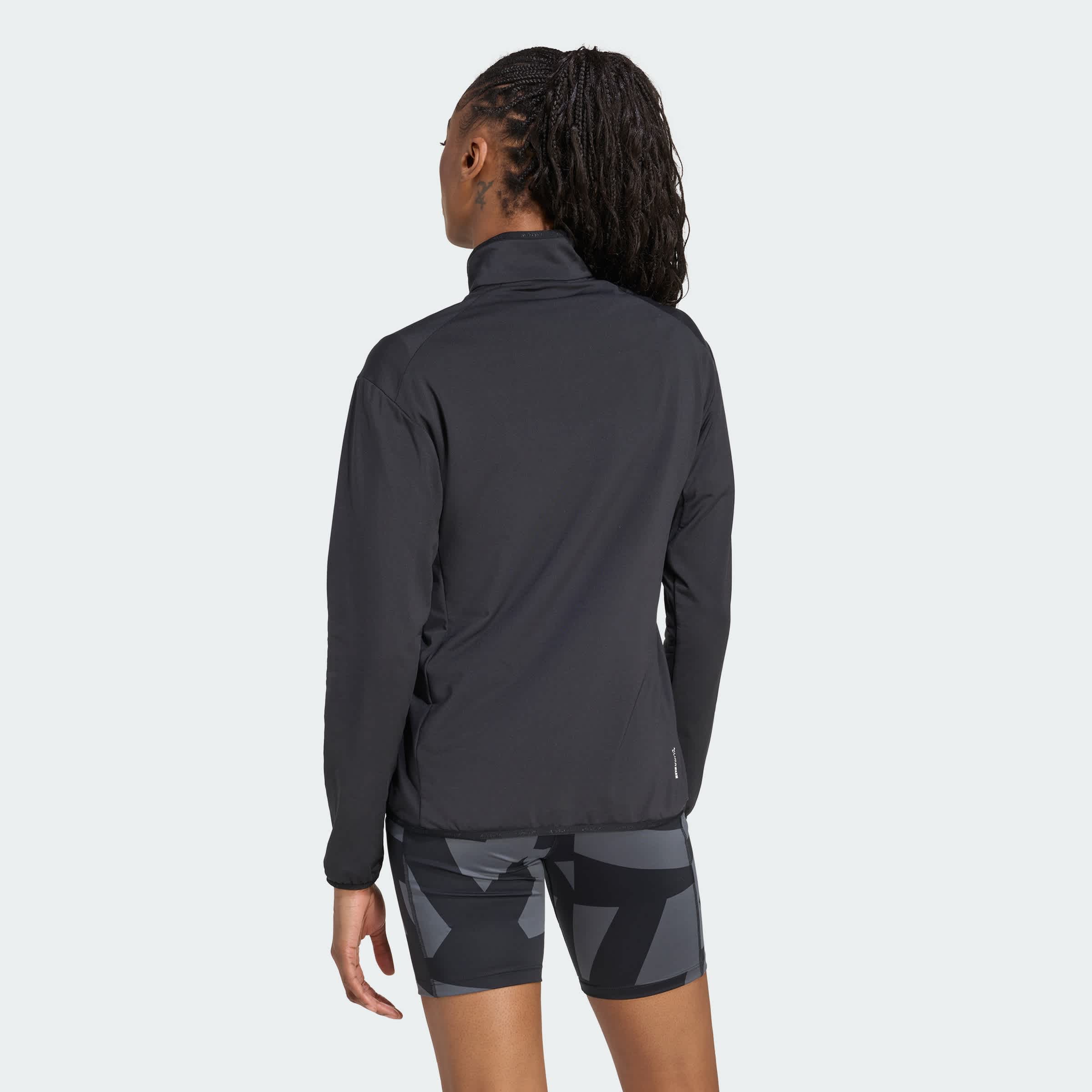 Foto 5 pulgar | Chaqueta De Felpa Terrex Multi Climawarm Técnica Con Medio Cierre Adidas Negro Mujer