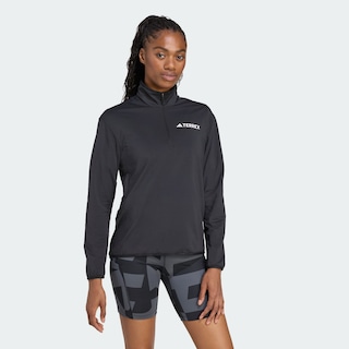 Foto 5 | Chaqueta De Felpa Terrex Multi Climawarm Técnica Con Medio Cierre Adidas Negro Mujer