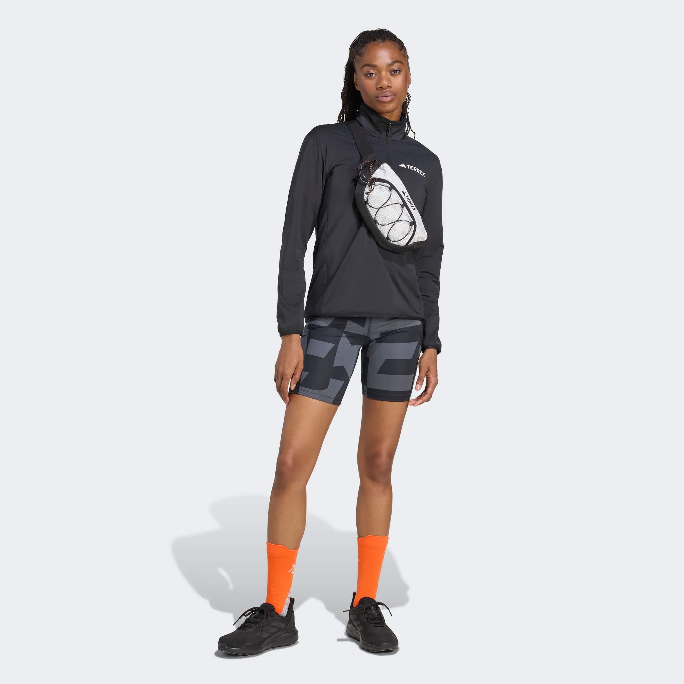 Foto 9 pulgar | Chaqueta De Felpa Terrex Multi Climawarm Técnica Con Medio Cierre Adidas Negro Mujer