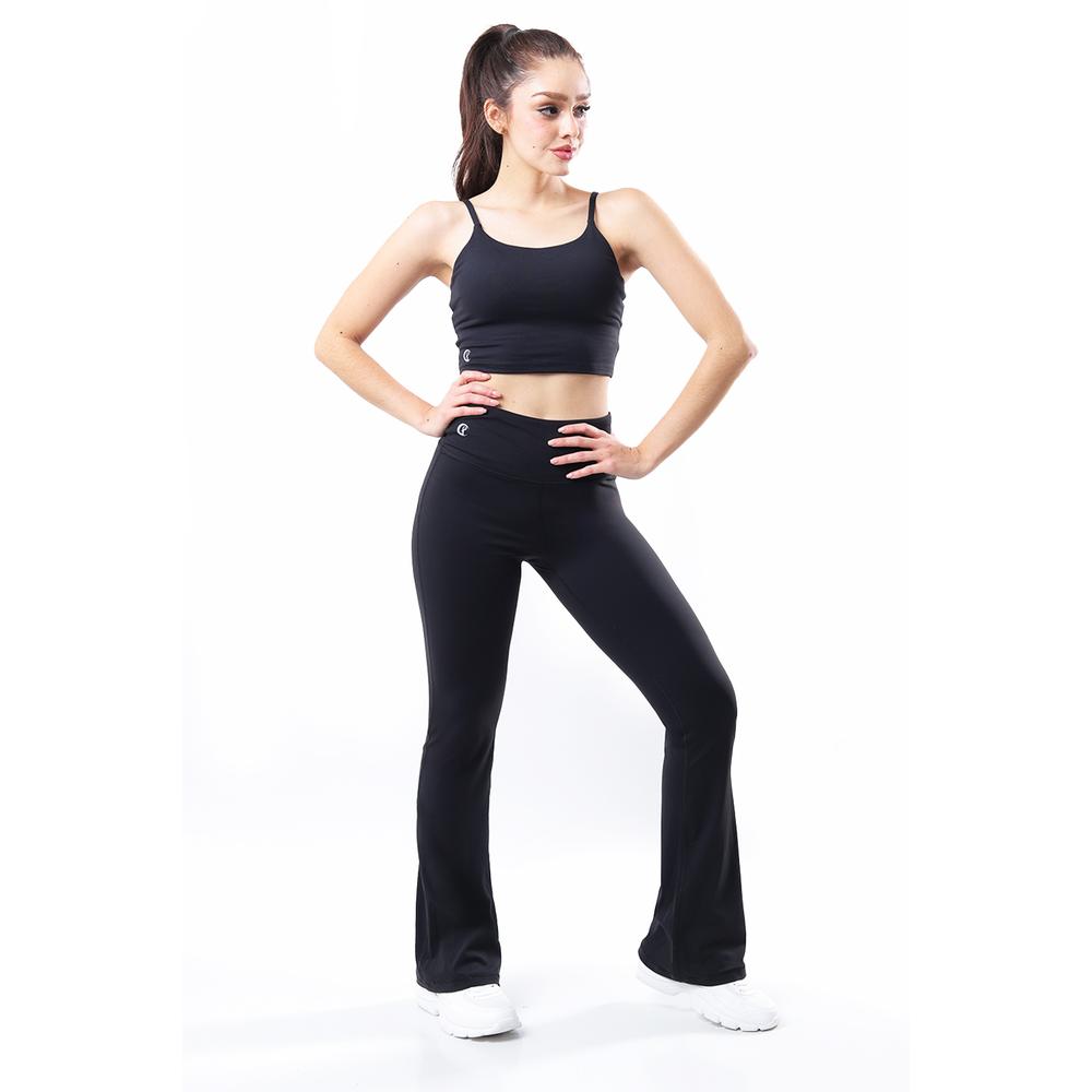 Foto 2 | Pantalon Deportivo Tipo Flare /juvenil, 204 (negro) Negro