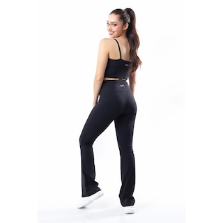 Foto 3 | Pantalon Deportivo Tipo Flare /juvenil, 204 (negro) Negro