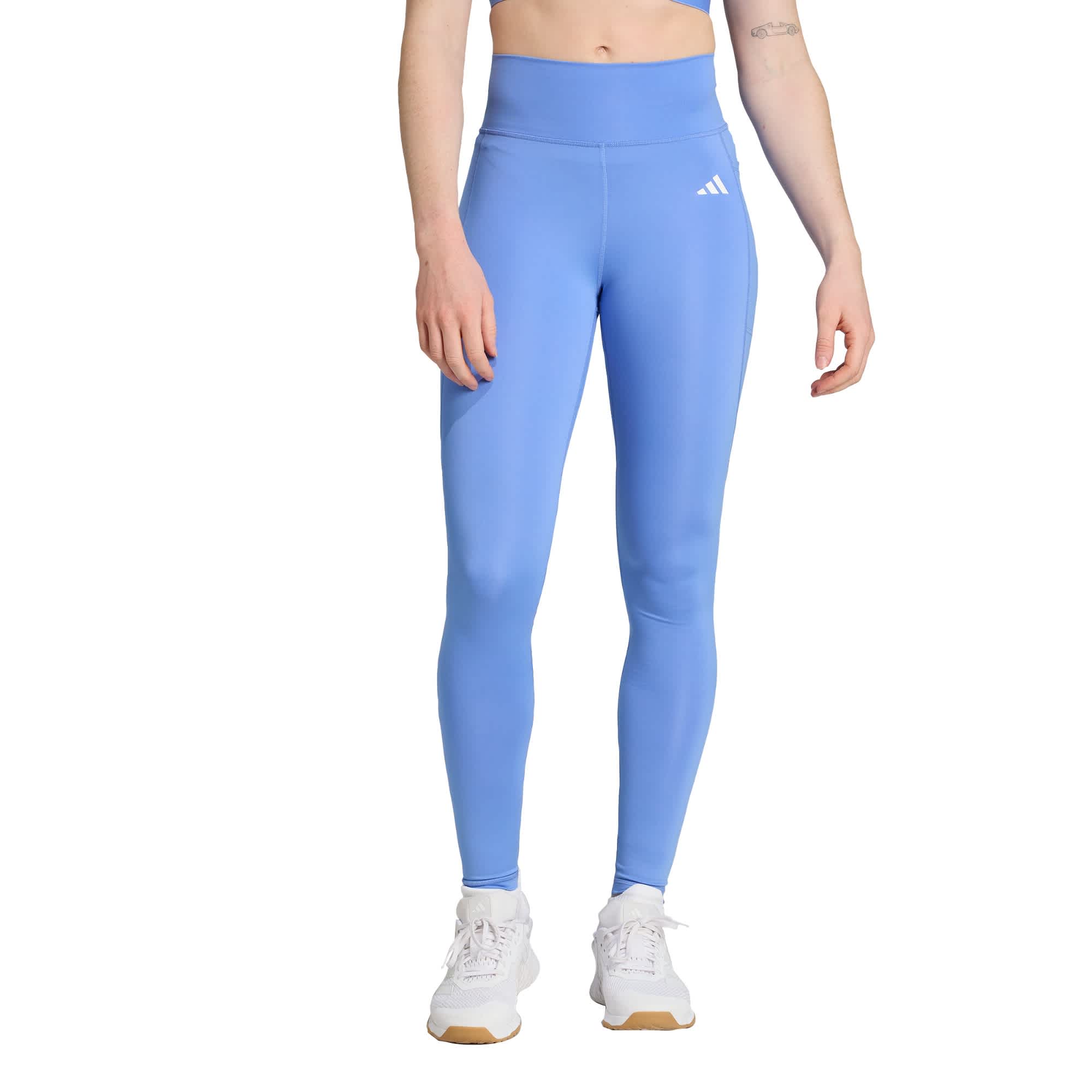 Foto 3 pulgar | Mallas Largo Completo Optime Essentials Stash Pocket Adidas Azul Mujer