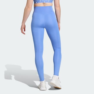 Foto 4 | Mallas Largo Completo Optime Essentials Stash Pocket Adidas Azul Mujer
