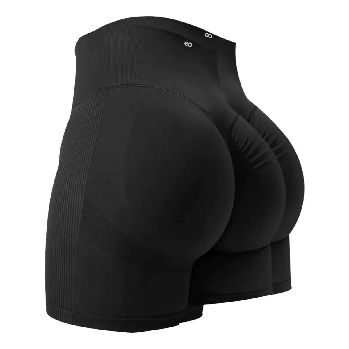 Foto 1 | Shorts De Licras Deportivos Leggings Mujer 2pcs  Talla: S/m Eo Safe Imports Esi-20968 Negro